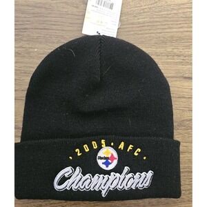 VINTAGE REEBOK PITTSBURGH STEELERS SUPER BOWL XL CHAMPIONS KNIT HAT CAP BEANIE